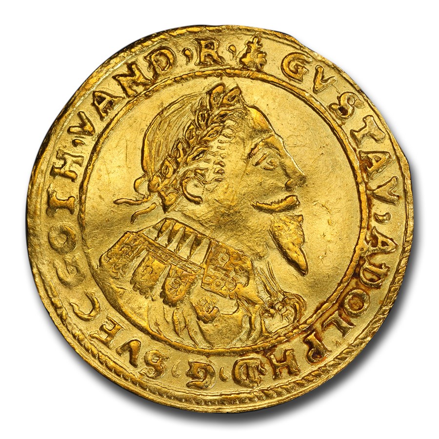 1634 Germany Gold Ducat Adolphus AU-55 PCGS (Erfurt)