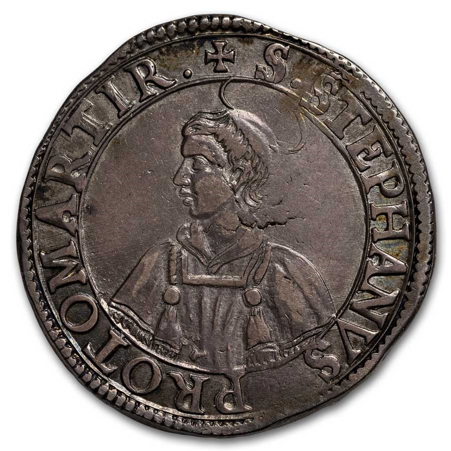 1638 German States Metz Silver Thaler St.Stephen XF