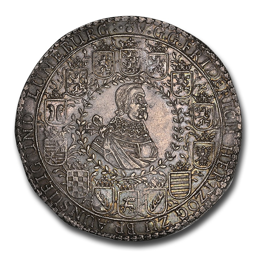 1647 Germany Silver 4 Thaler Friedrich V AU-58 NGC