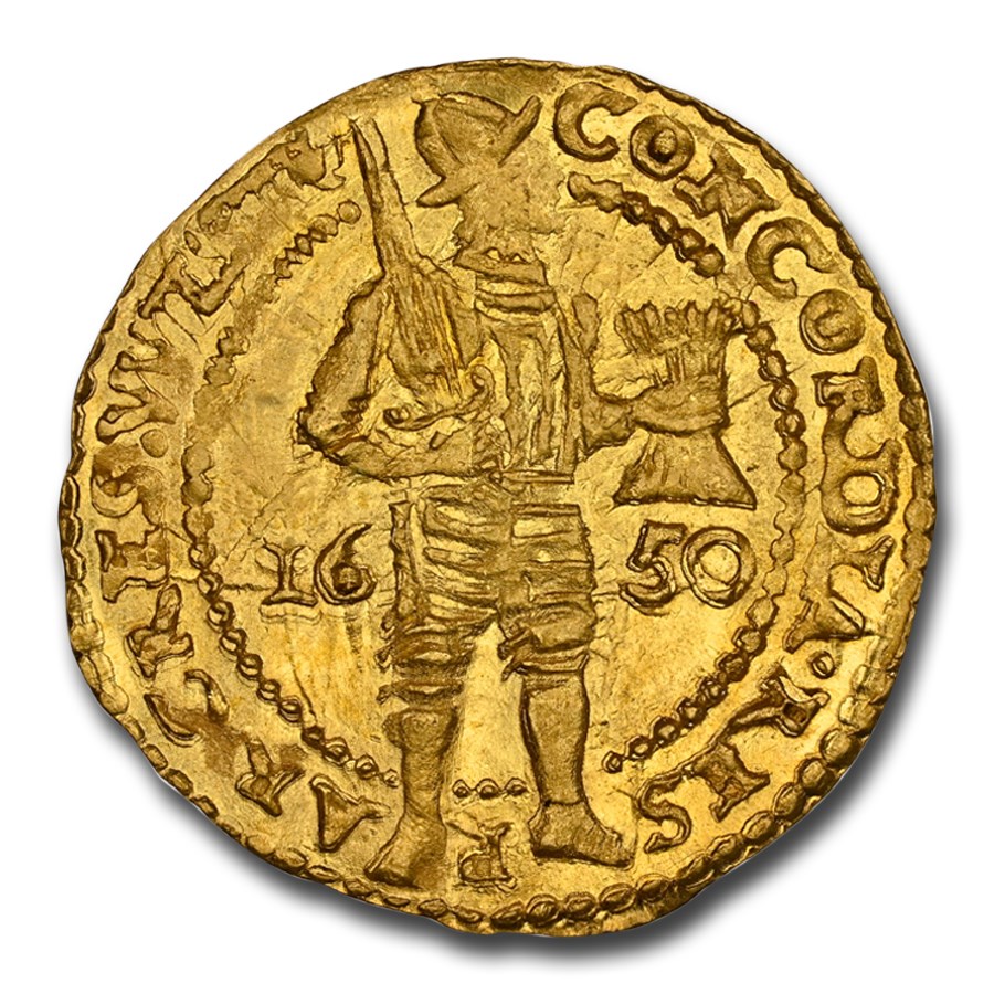 1650 Netherlands Gold Ducat MS-65 NGC