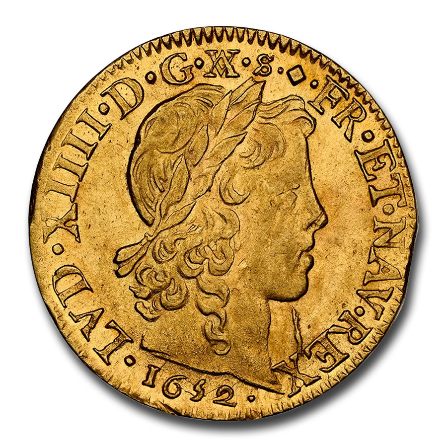 1652-D France Gold Louis d'Or Louis XIV MS-62 NGC