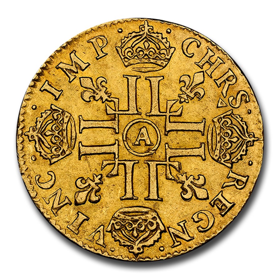 1653-A France Gold Louis D'or AU-58 NGC