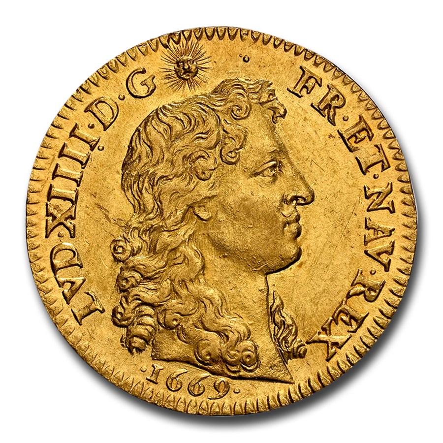 1669-A France Gold Louis d'Or Louis XIV MS-62 NGC