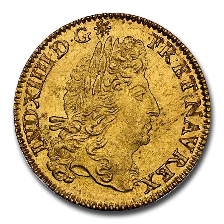 1690-A France Gold Louis d'Or Louis XIV MS-62 NGC