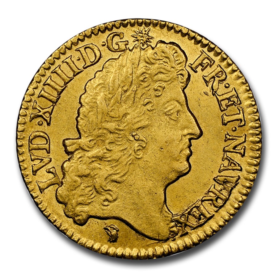 1690-D France Gold Louis d'Or Louis XIV MS-64 NGC