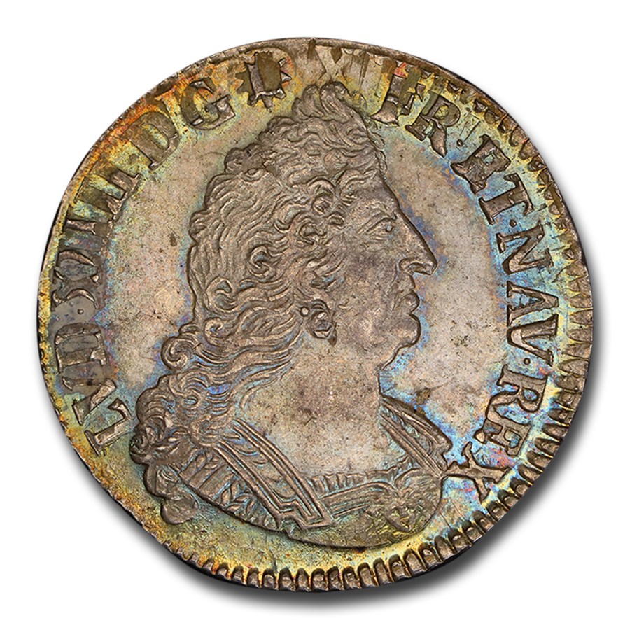 1693-S France Silver 1/2 ECU Louis XIV MS-63 PCGS