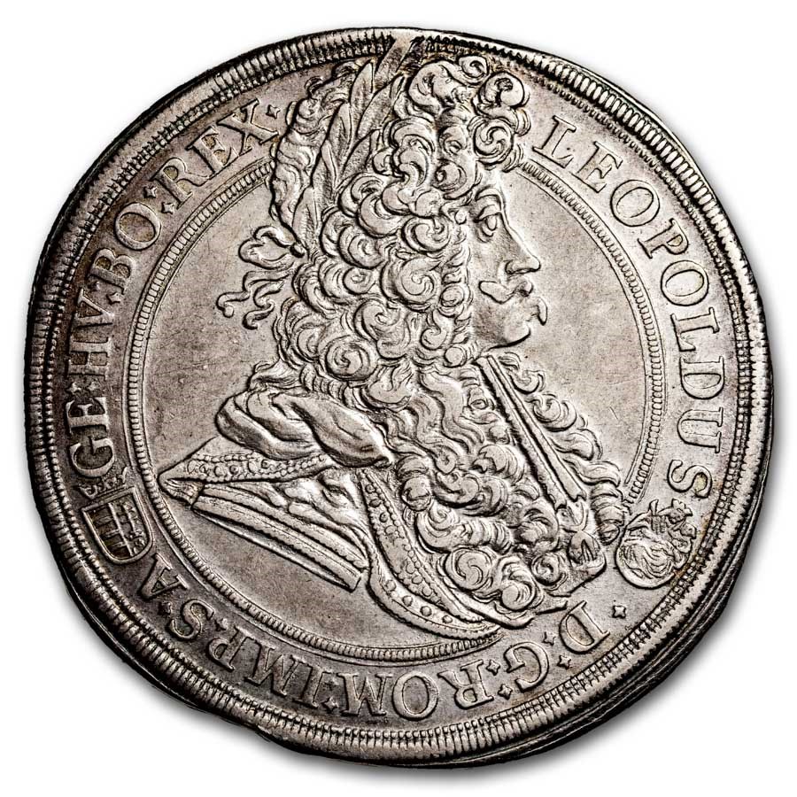 1695-K-B Hungary Silver Thaler AU