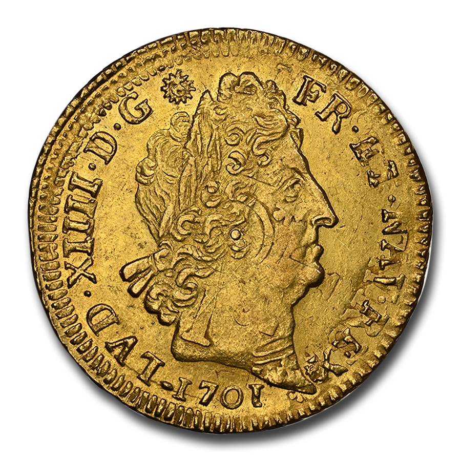 Buy 1701-B France Gold Louis D'Or Louis XIV AU-58 NGC | APMEX