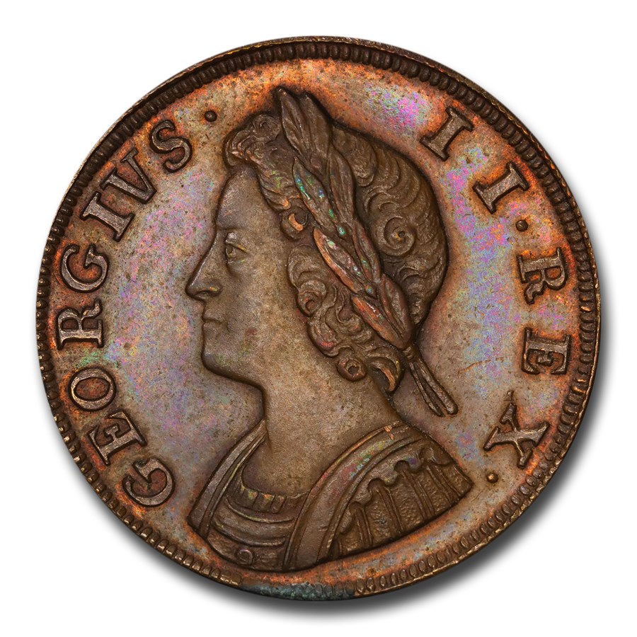 1730 Great Britain Farthing George II PR-65 PCGS