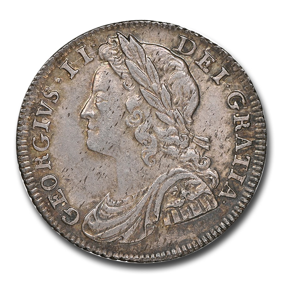 1739 Great Britain Silver Sixpence George II MS-63 NGC