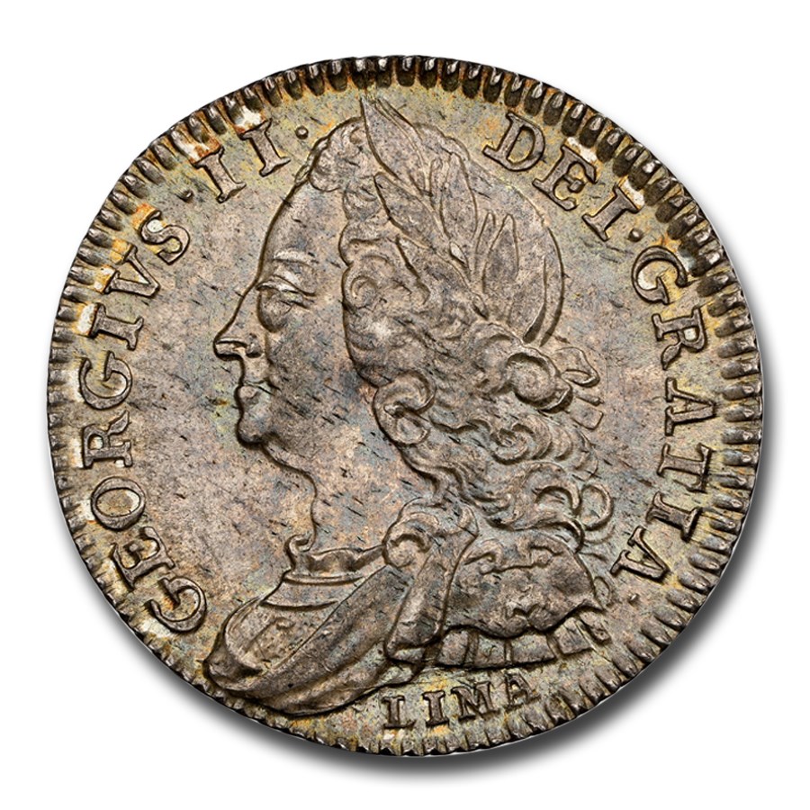 1746 Great Britain Silver Sixpence George II MS-64 NGC