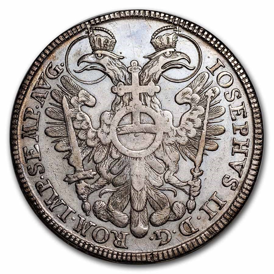 1765 German States Nurnberg Silver City View Taler AU