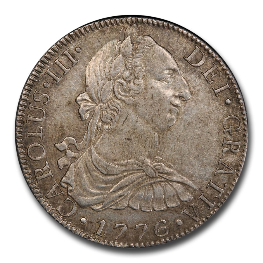 1776-Mo Mexico Silver 8 Reales Charles III AU-55 PCGS