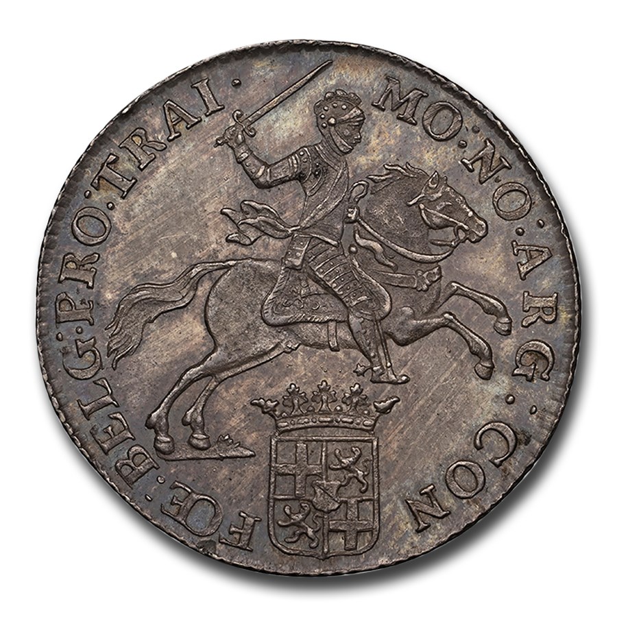 1780 Netherlands Silver 1/2 Ducaton MS-64 NGC (Utrecht)