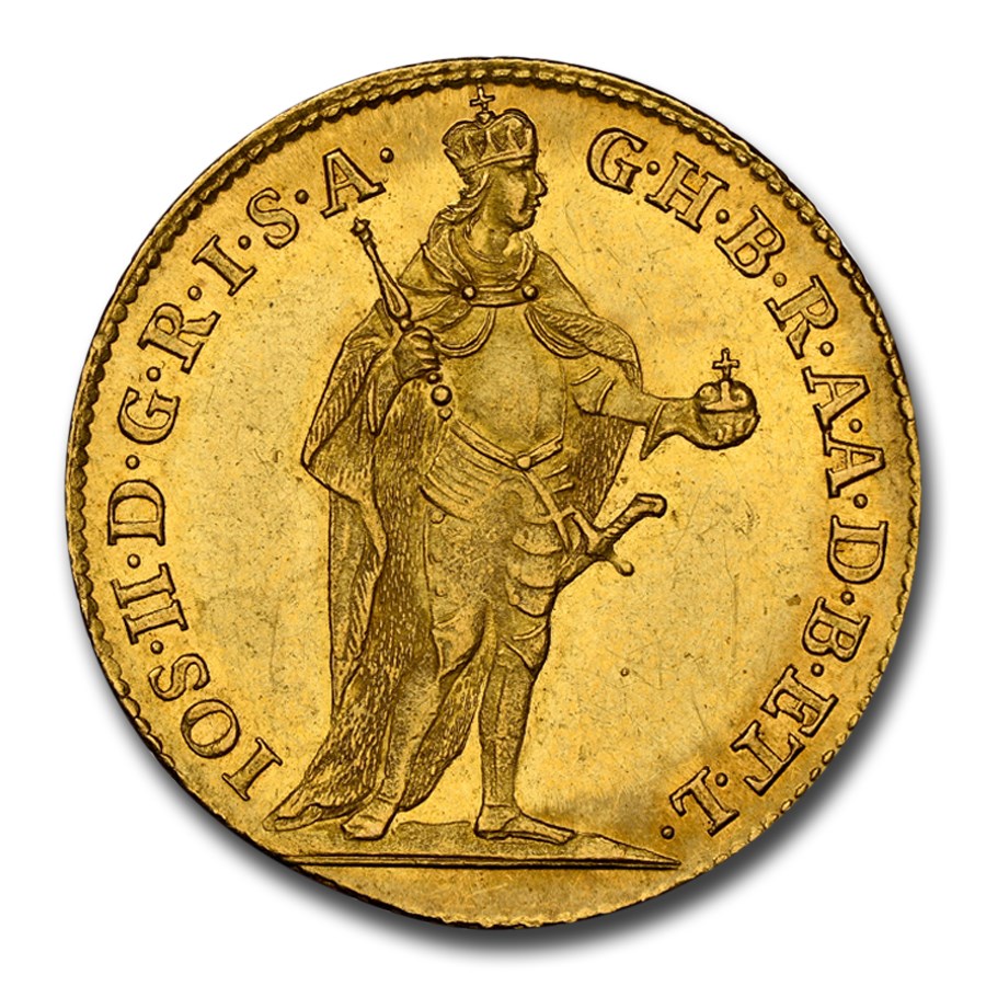 1781 Hungary Gold Ducat Joseph Ii Ms 62 Ngc 