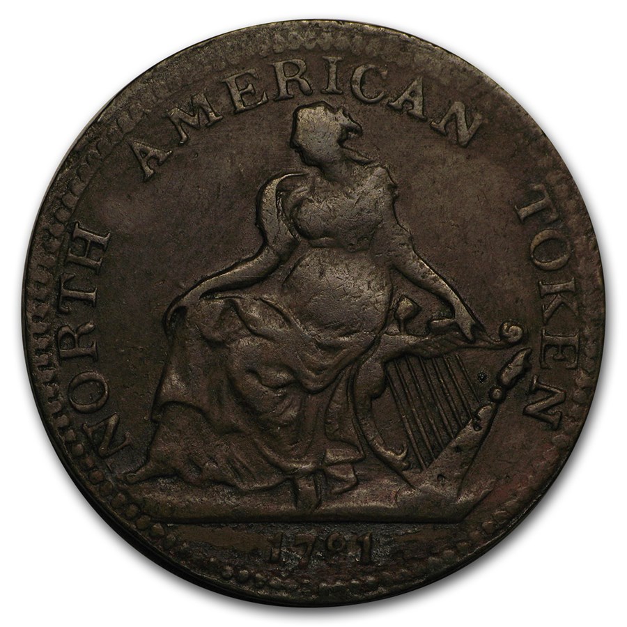 1781 North American Token VF