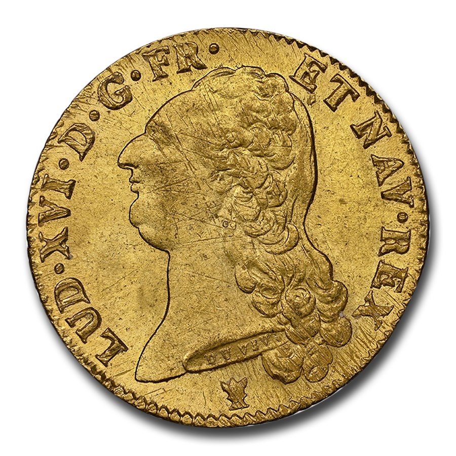 1786-I France Gold 2 Louis d'Or Louis XVI MS-64 NGC