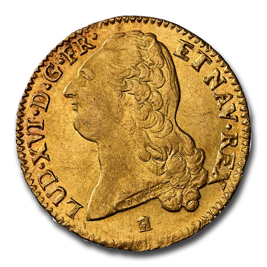 1786-K France Gold 2 Louis d'Or Louis XVI MS-61 NGC