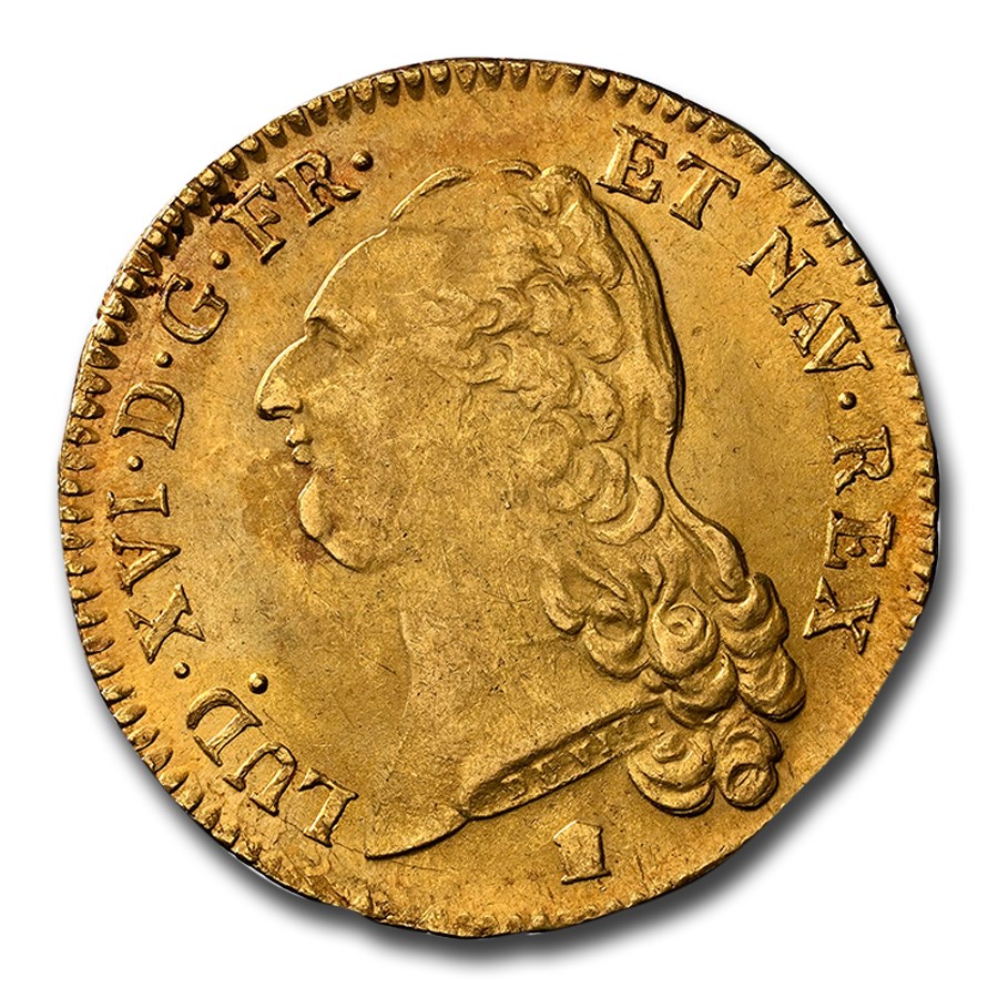 1786-K France Gold 2 Louis D'or MS-62 NGC