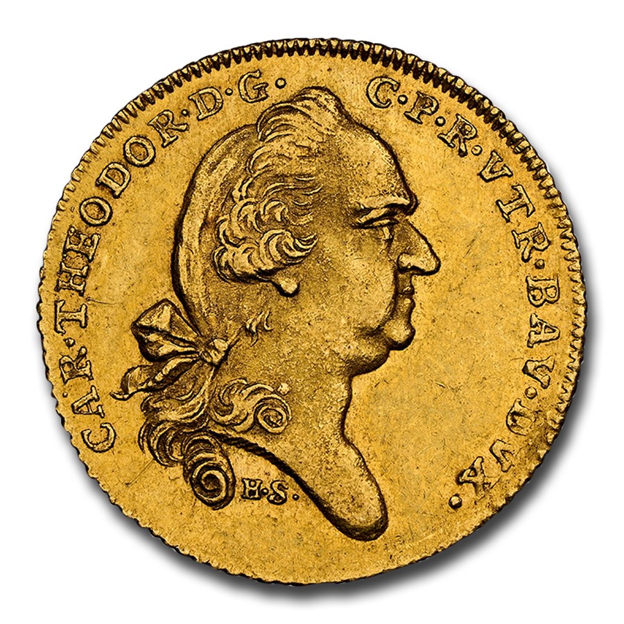 1787 Germany Gold Ducat Theodor MS-61 NGC (Bavaria)