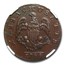 1788 Massachusetts Cent MS-62 NGC (Brown)