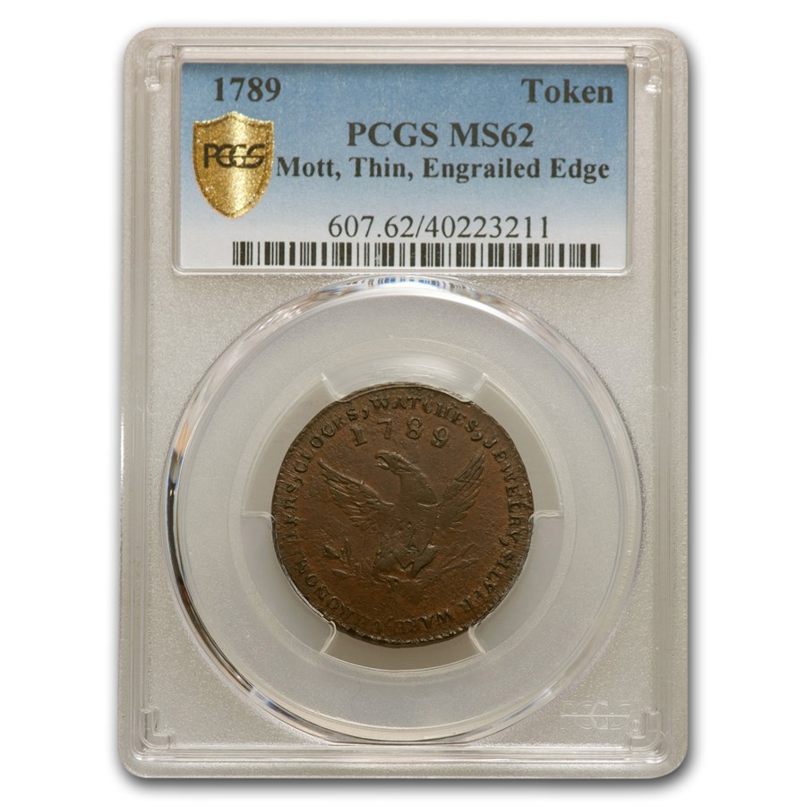 Buy 1789 Token MS-62 PCGS (Mott, Thin, Engrailed Edge) | APMEX