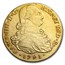 1791-P S F Colombia Gold 8 Escudos Charles IV XF