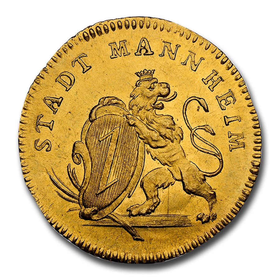 1792 Germany Gold Ducat MS-64 NGC (Pfalz-Electoral)