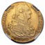 1792-M MF Spain Gold 4 Escudos Charles IIII AU-58 NGC