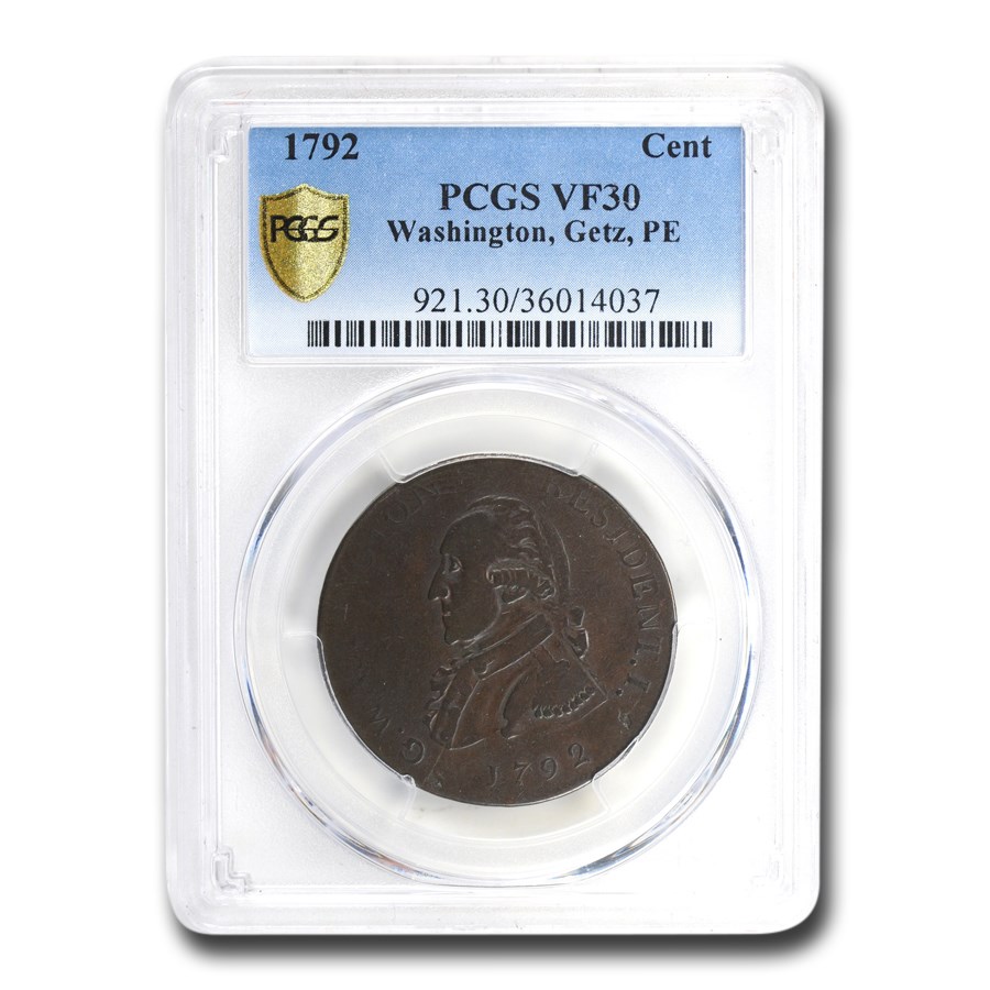 1792 Washington Getz Pattern Cent VF-30 PCGS