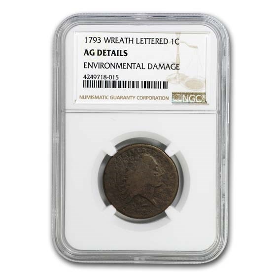 Buy 1793 Wreath Cent Ag Details Ngc (environmental Damage) 