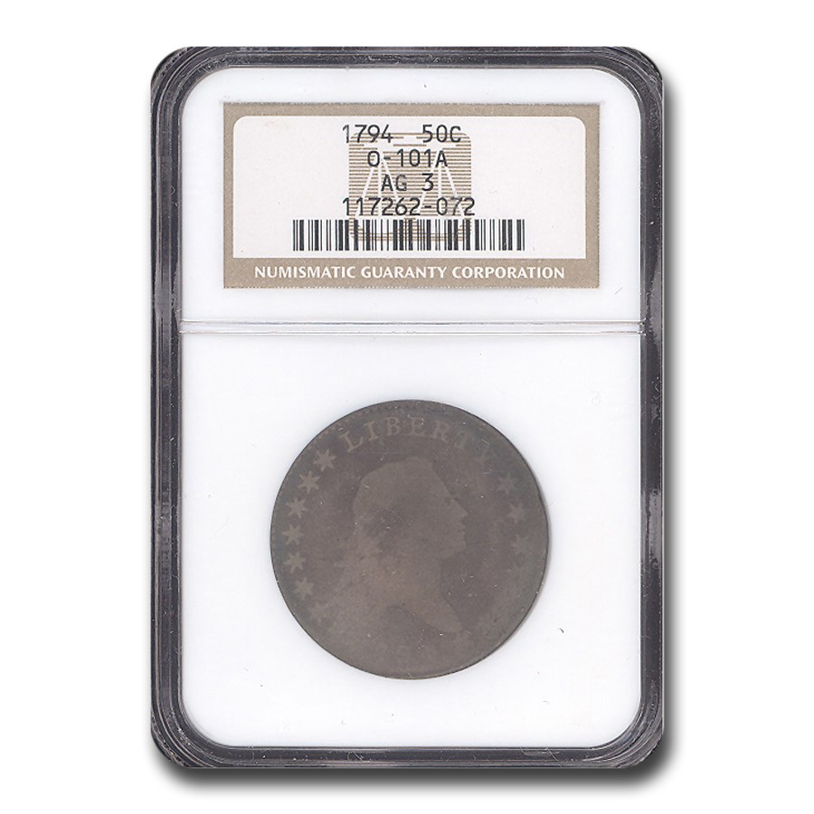 Buy 1794 Flowing Hair Half Dollar AG-3 NGC (O-101A) | APMEX