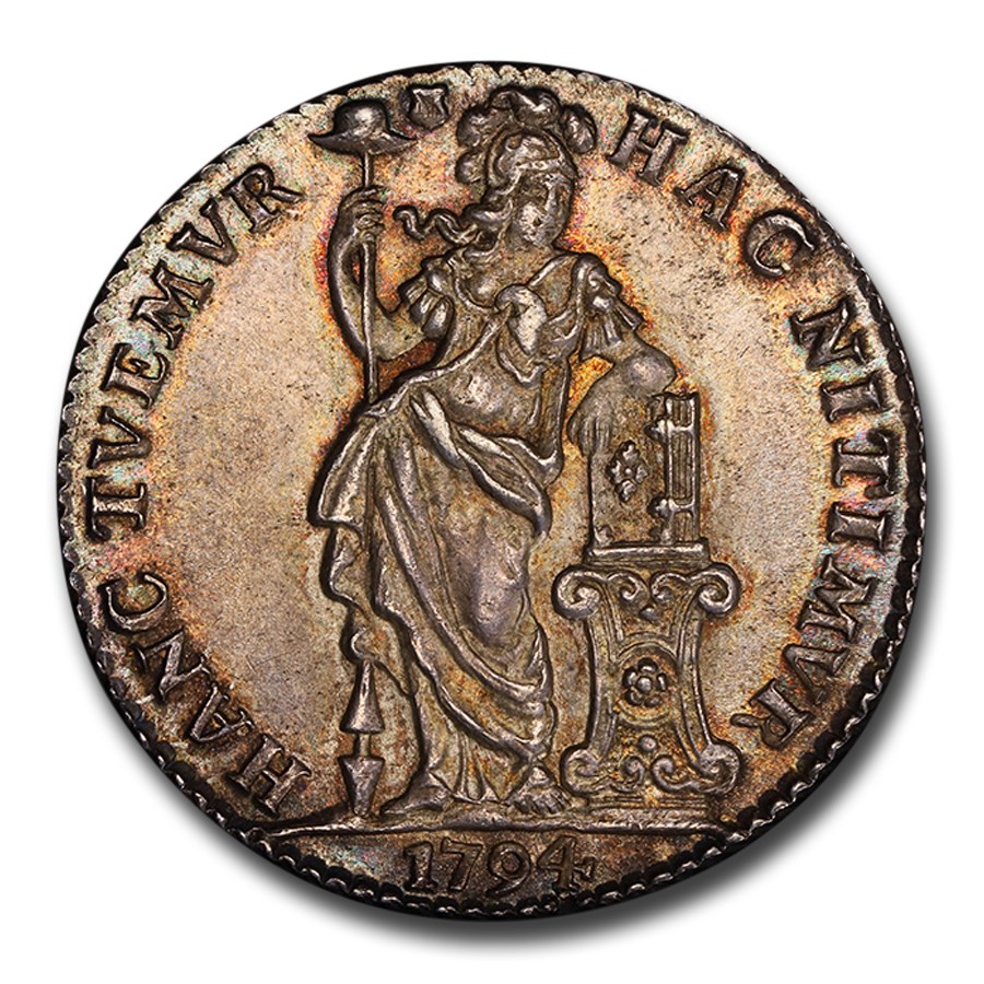 1794 Netherlands Silver Gulden MS-65 PCGS (Utrecht)