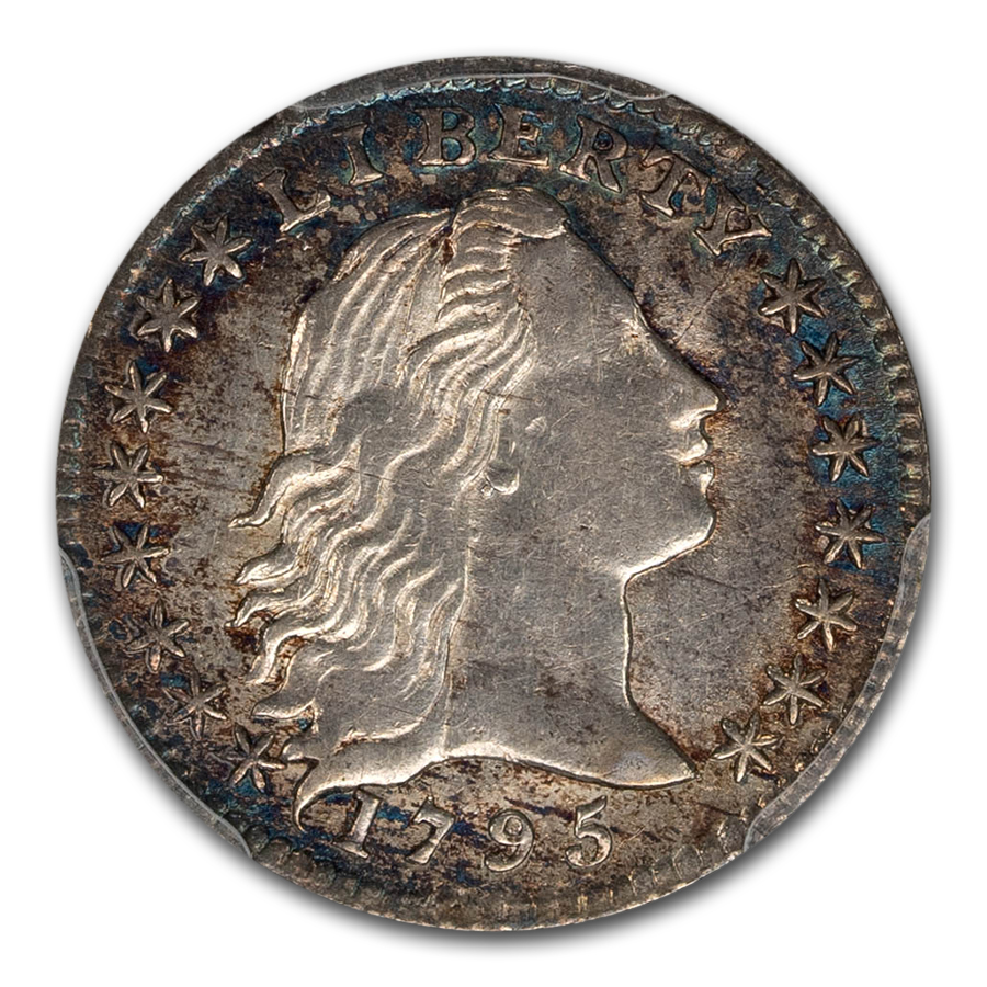 1795 flowing hair half dime