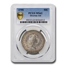 1795 Flowing Hair Half Dollar MS-62 PCGS (Overton 116)