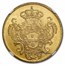 1795-R Brazil Gold 6400 Reis Maria I MS-61 NGC