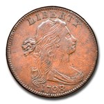 1798/7 Draped Bust Large Cent AU-58 NGC (Brown)