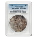 1798 Draped Bust Dollar AU-55 PCGS (B-13 BB-108, 10 Arrows)