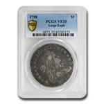 1798 Draped Bust Dollar Heraldic Eagle VF-35 PCGS