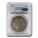 1798 Draped Bust Dollar XF-45 PCGS CAC (Large Eagle)