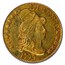 1799 $5 Capped Bust Gold Half Eagle AU-55 PCGS (Large Stars Rev.)