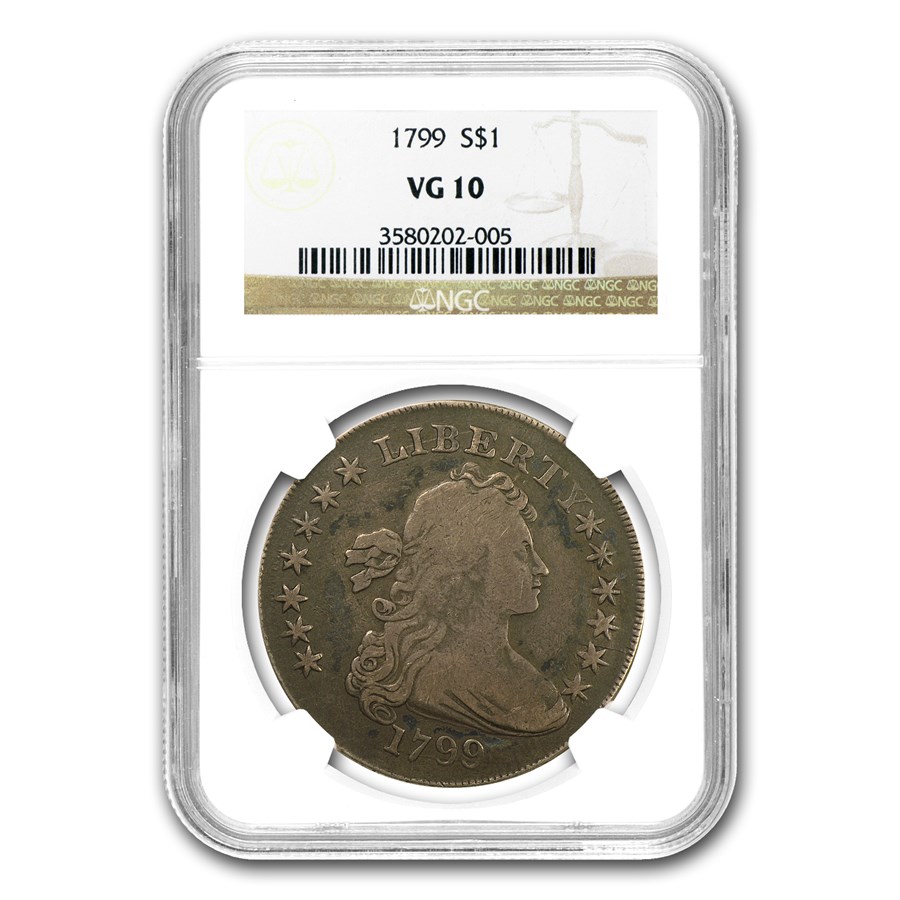 Buy 1799 Draped Bust Dollar VG-10 NGC | APMEX