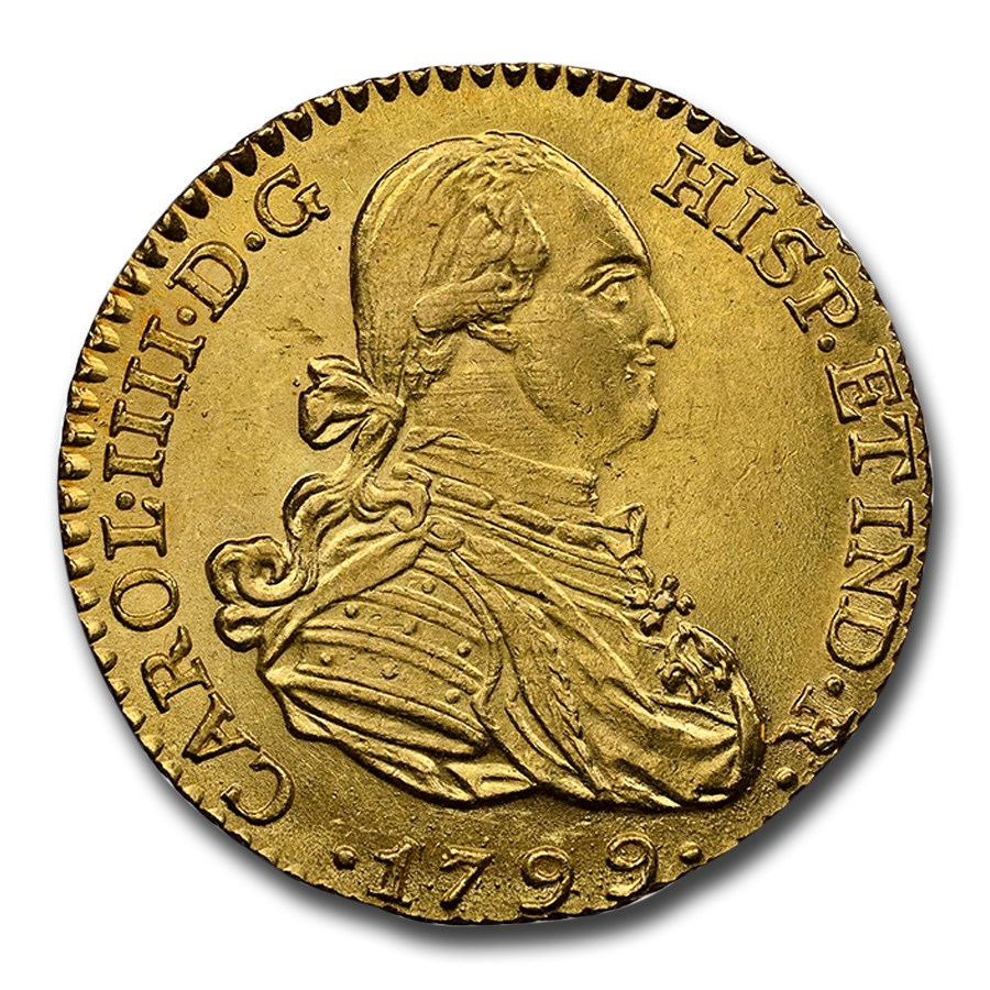 1799-M Spain Gold Escudo Charles IV MS-64 NGC