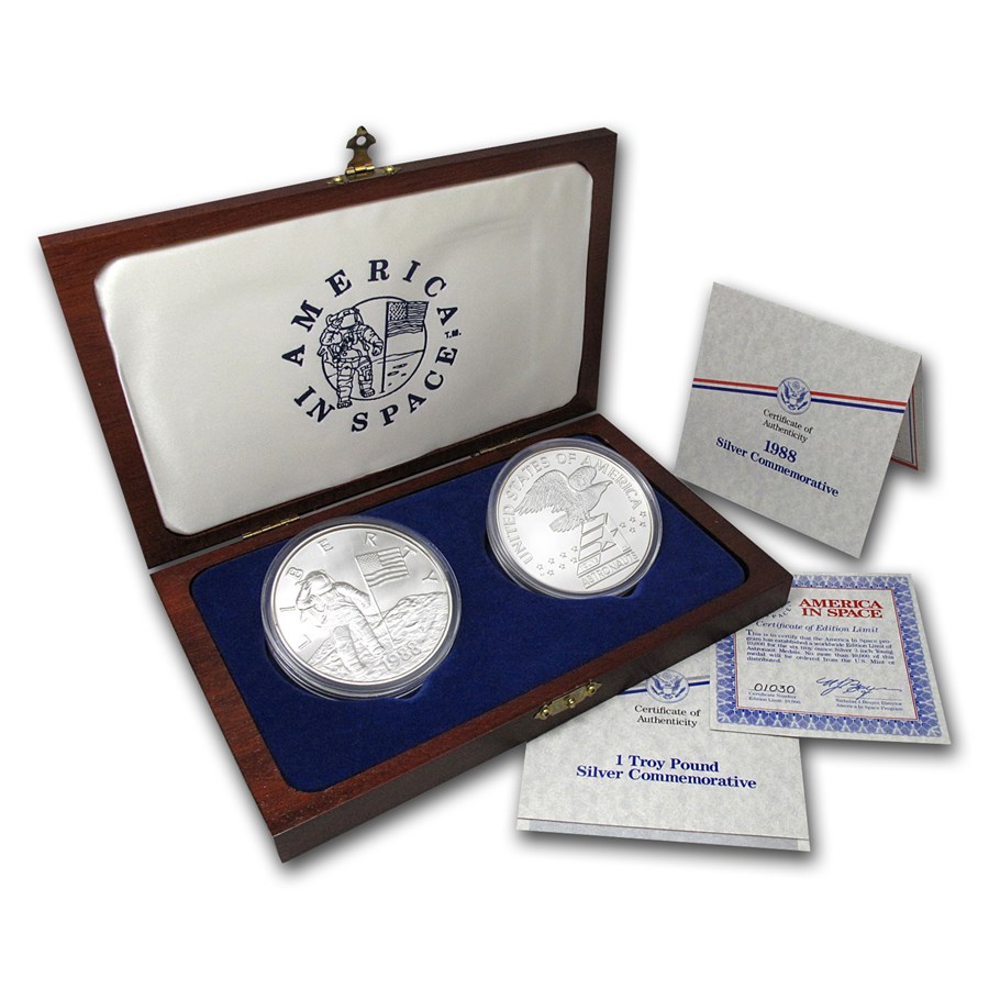 Buy 18 oz Silver Round - America In Space Set (12 oz/6 oz) | APMEX