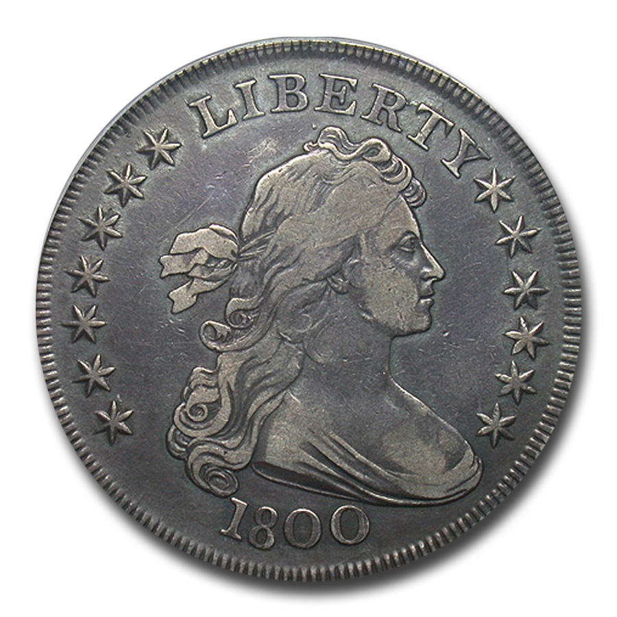 アンティークコイン 銀貨 1800 Draped Bust Silver Dollar Coin BB-184