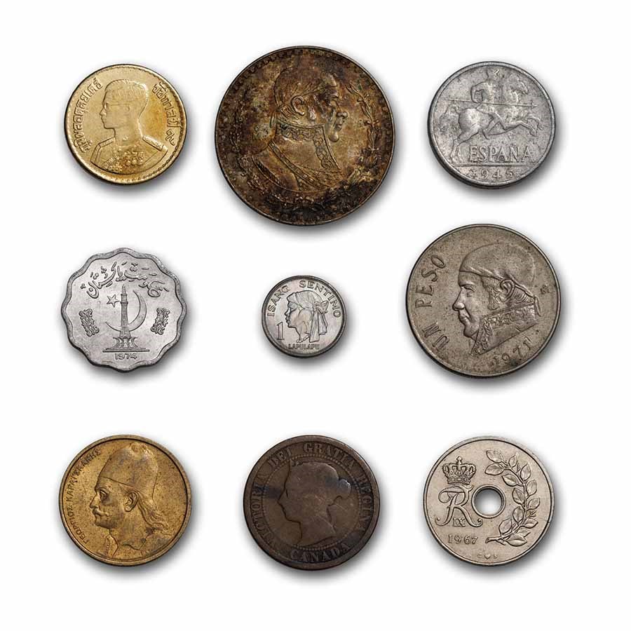 Buy 1800s - Present Mixed World Coins by the Pound | APMEX