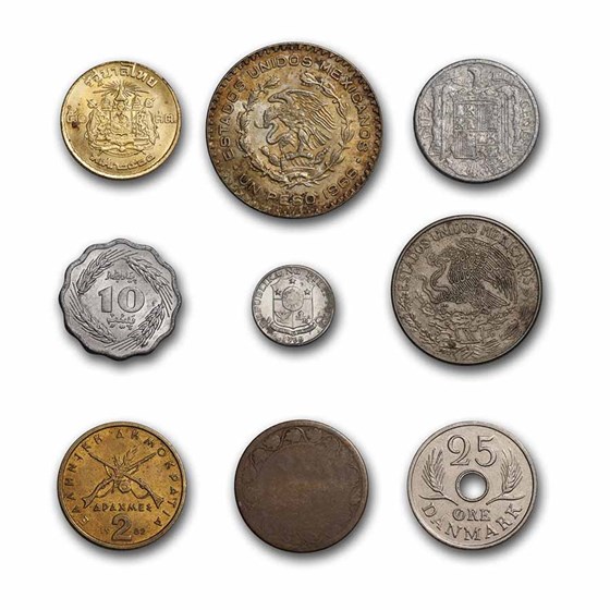 Buy 1800s - Present Mixed World Coins by the Pound | APMEX