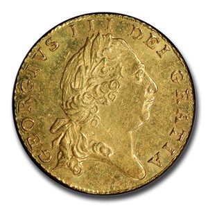 1801 Great Britain Gold 1/2 Guinea George III MS-63 PCGS