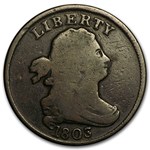 1803 Half Cent VG