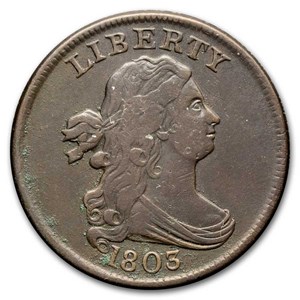 1803 Half Cent XF (Details)